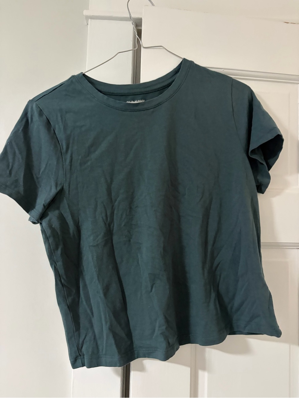 Old Navy Bestee Short Sleeve Crop Top in Teal